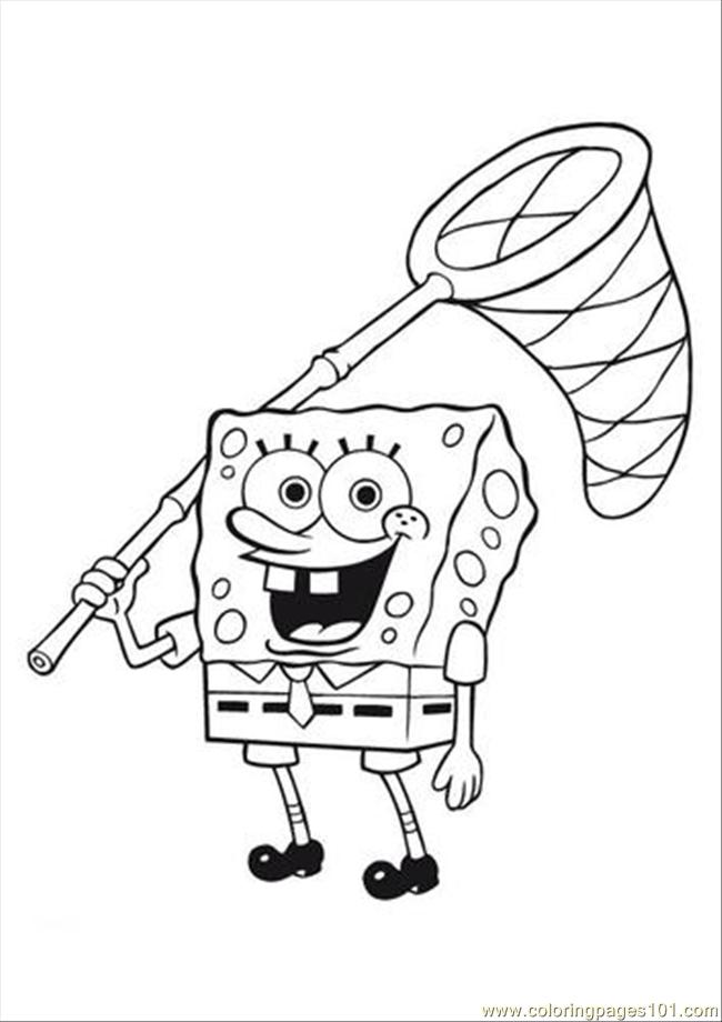 Sponge Bob Coloring Pages Free Printable 19