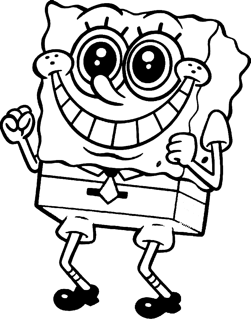 Sponge Bob Coloring Pages Free Printable 24