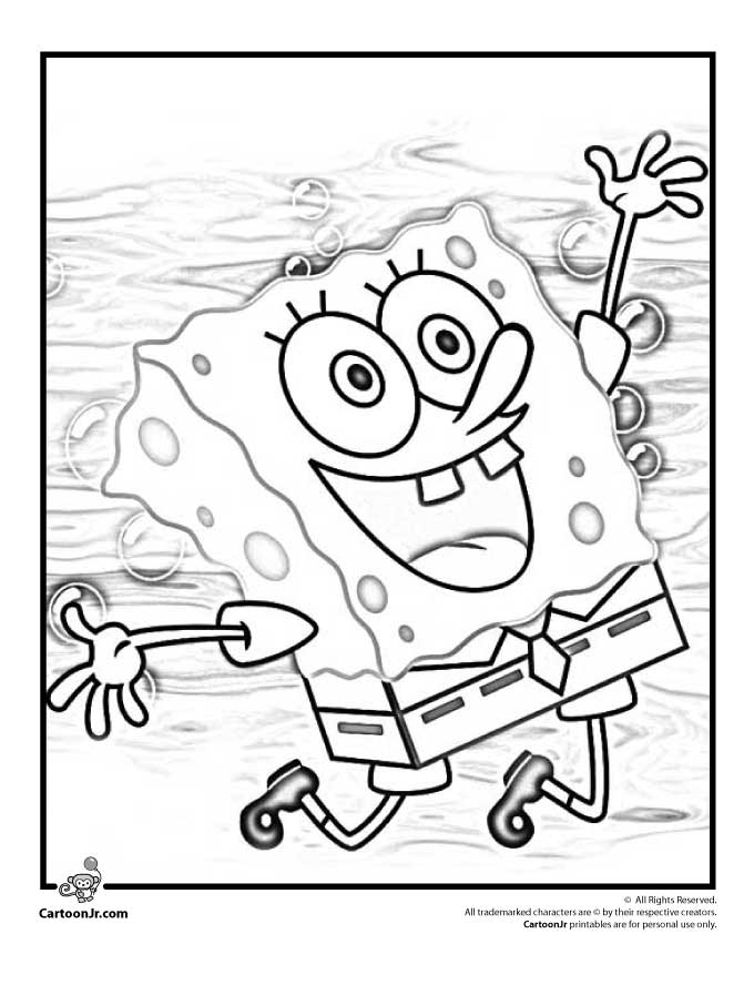 Sponge Bob Coloring Pages Free Printable 28