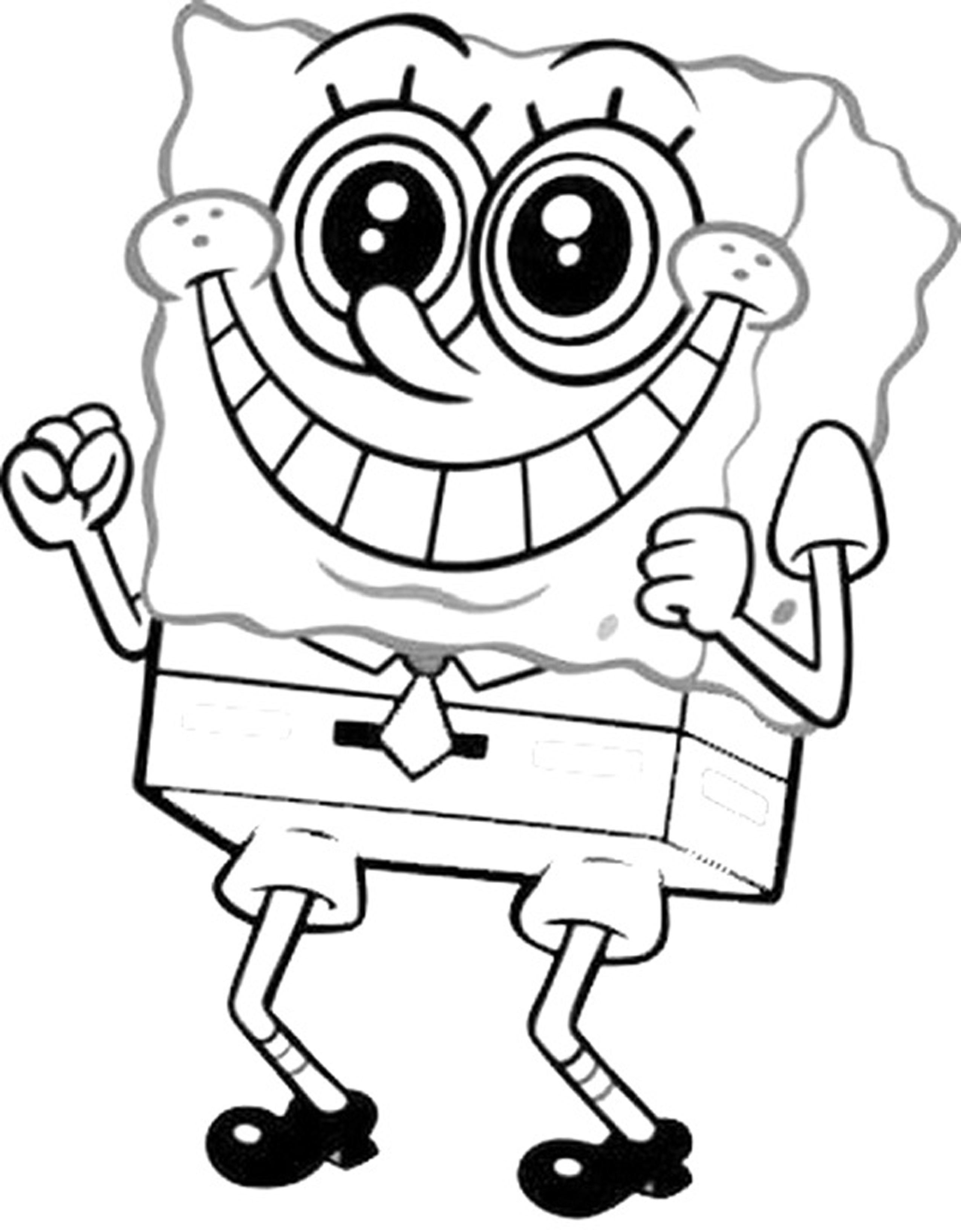 Sponge Bob Coloring Pages Free Printable 37