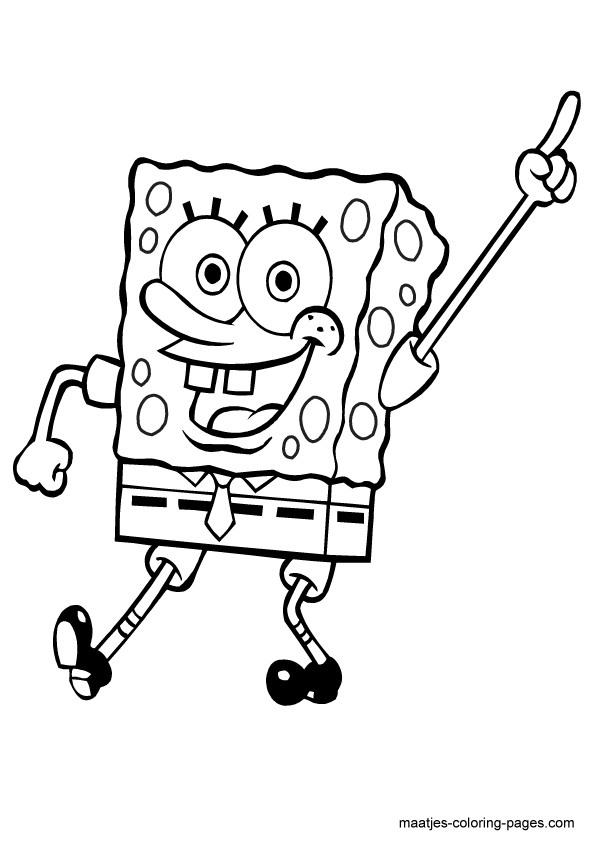 Sponge Bob Coloring Pages Free Printable 41