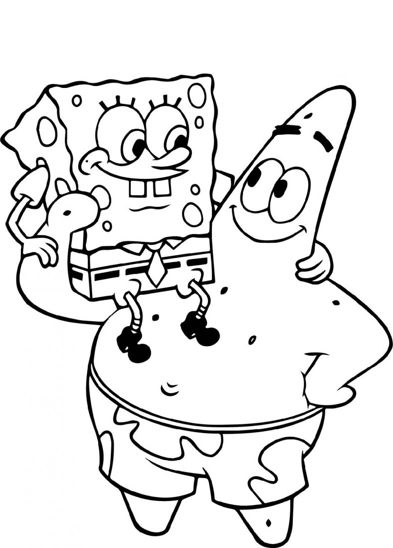 Sponge Bob Coloring Pages Free Printable 46