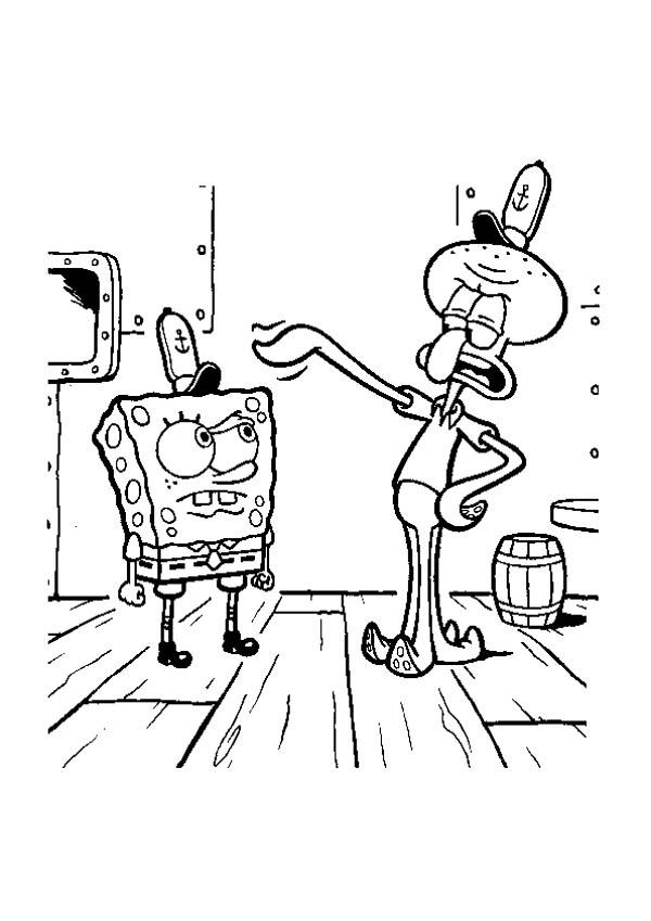 Sponge Bob Coloring Pages Free Printable 50