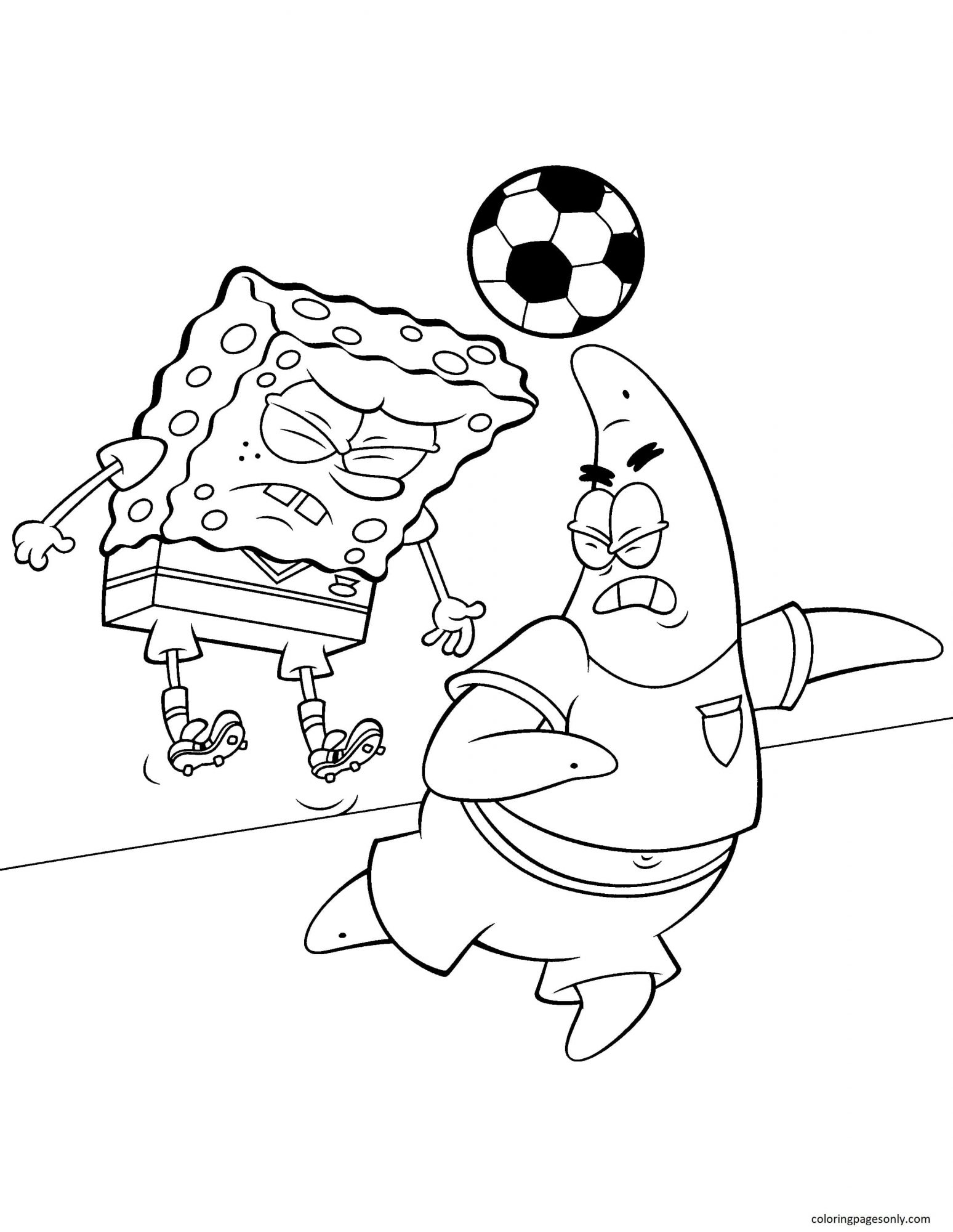 Sponge Bob Coloring Pages Free Printable 55