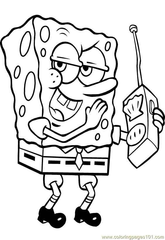 Sponge Bob Coloring Pages Free Printable 56