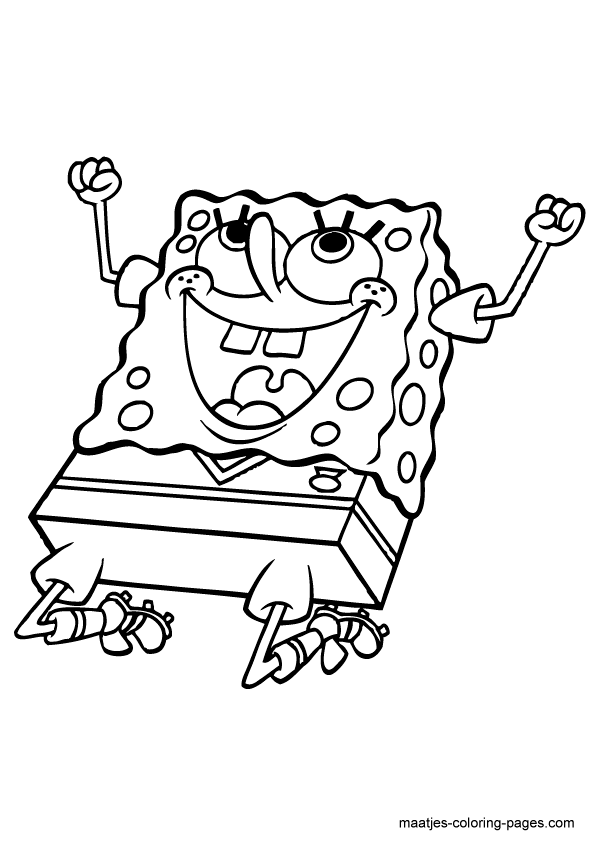 Sponge Bob Coloring Pages Free Printable 58