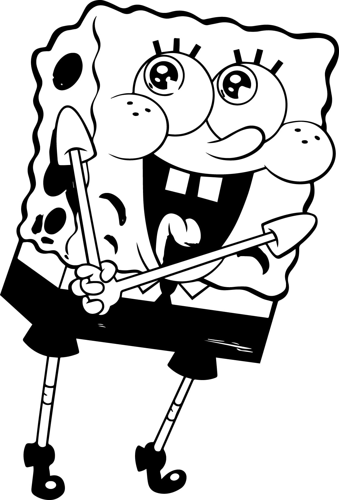 Sponge Bob Coloring Pages Free Printable 75