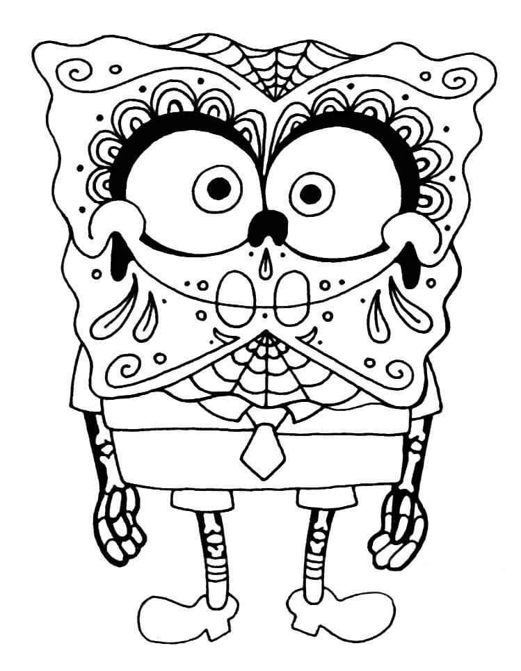 Sponge Bob Coloring Pages Free Printable 8