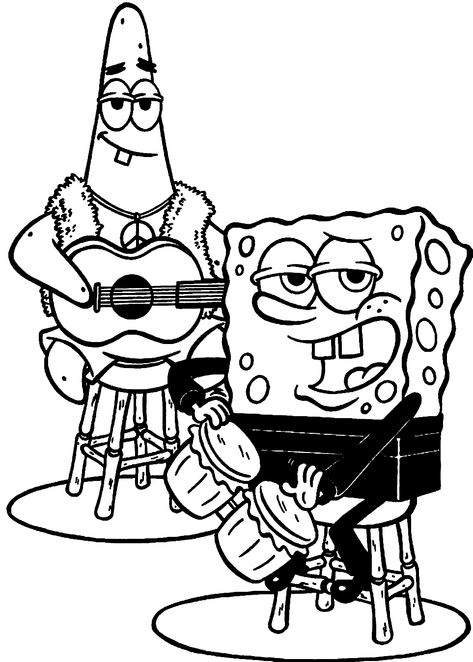 Sponge Bob Coloring Pages Free Printable 80