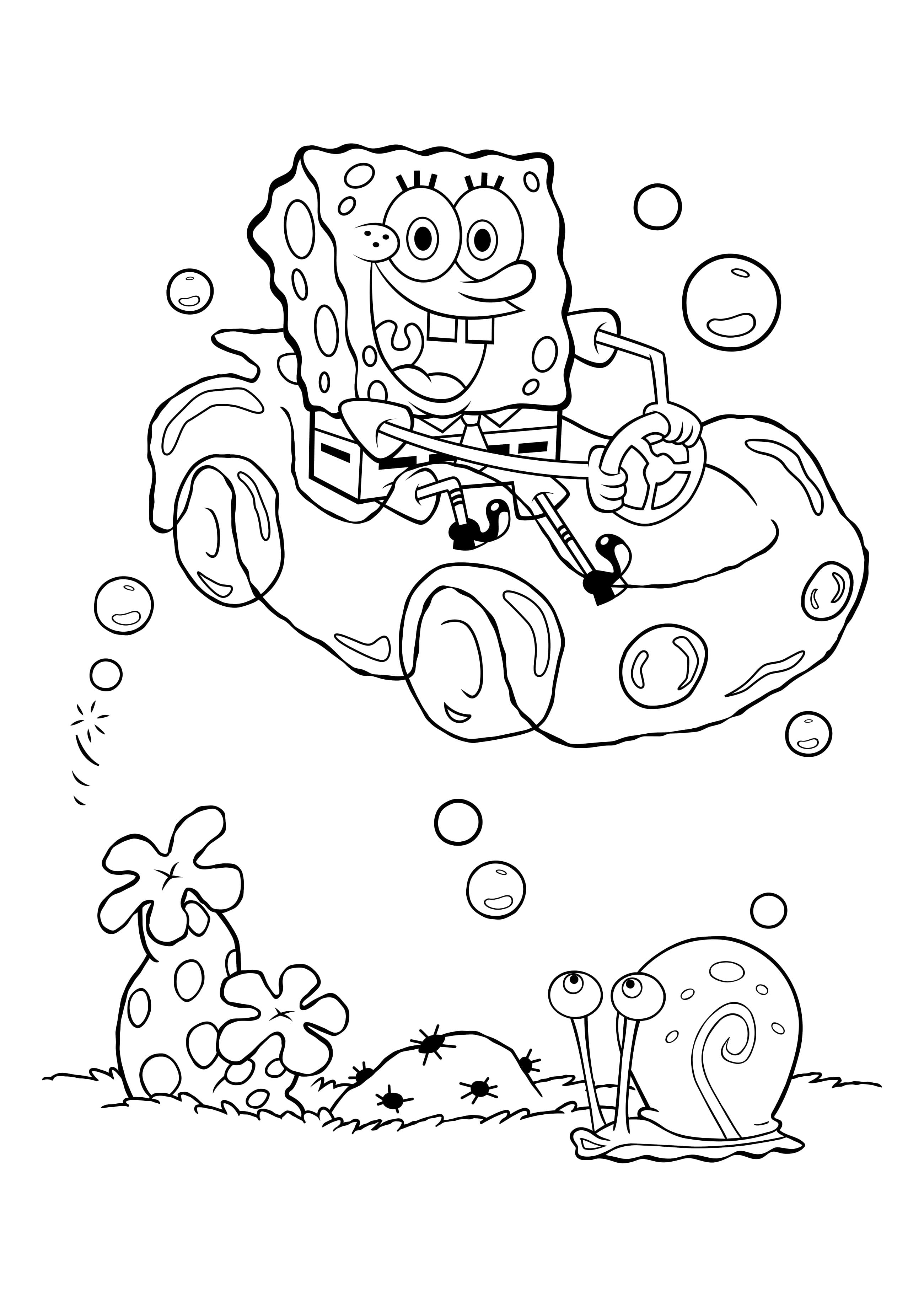 Sponge Bob Coloring Pages Free Printable 84