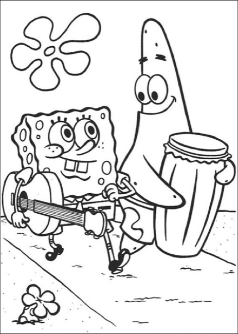 Sponge Bob Coloring Pages Free Printable 86