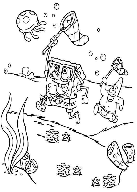 Sponge Bob Coloring Pages Free Printable 89