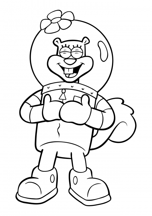 Sponge Bob Coloring Pages Free Printable 9