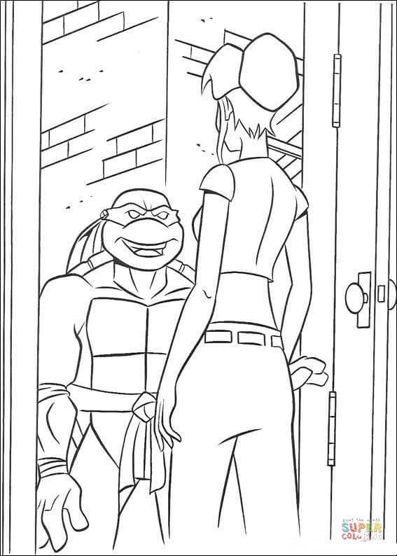 TMNT Ninja Coloring Pages Free Printable 105