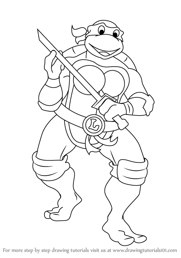 TMNT Ninja Coloring Pages Free Printable 11