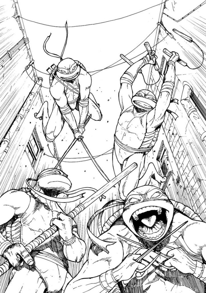 TMNT Ninja Coloring Pages Free Printable 20