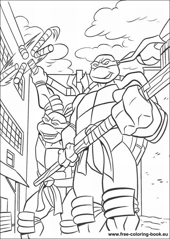 TMNT Ninja Coloring Pages Free Printable 24