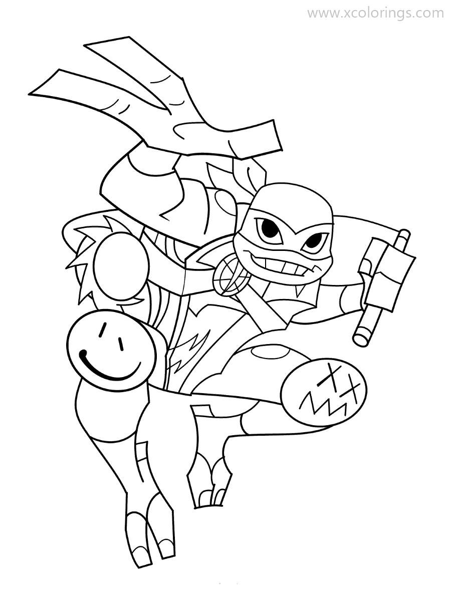 TMNT Ninja Coloring Pages Free Printable 27