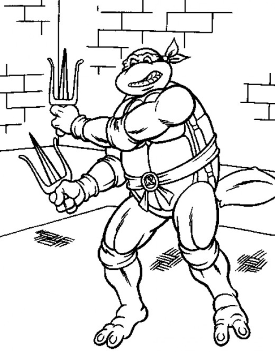 TMNT Ninja Coloring Pages Free Printable 29