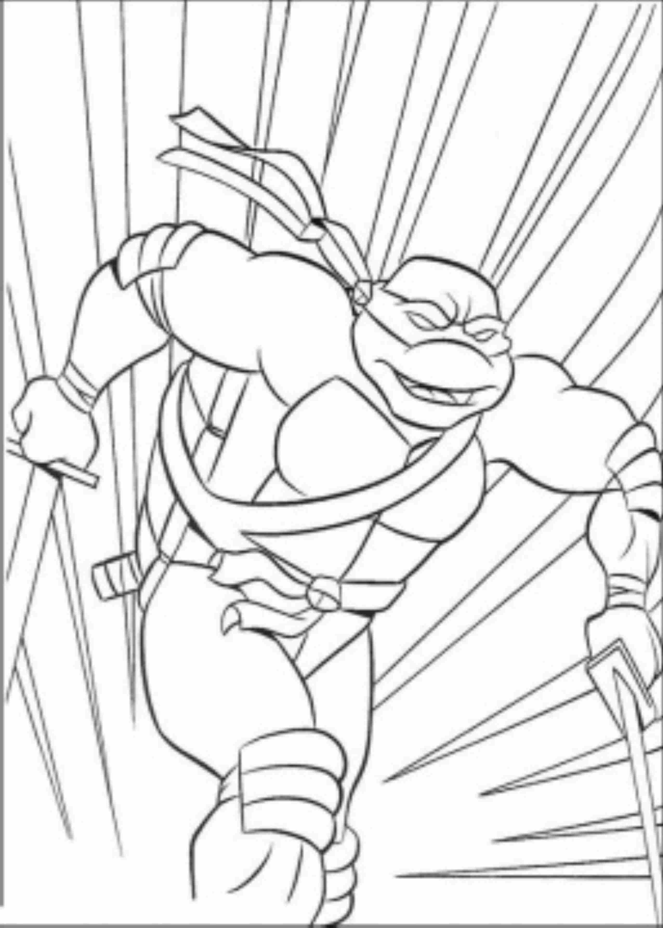 TMNT Ninja Coloring Pages Free Printable 3