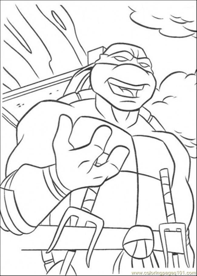 TMNT Ninja Coloring Pages Free Printable 32