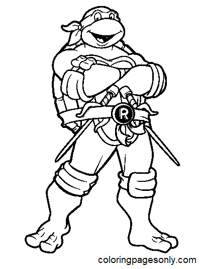 TMNT Ninja Coloring Pages Free Printable 36