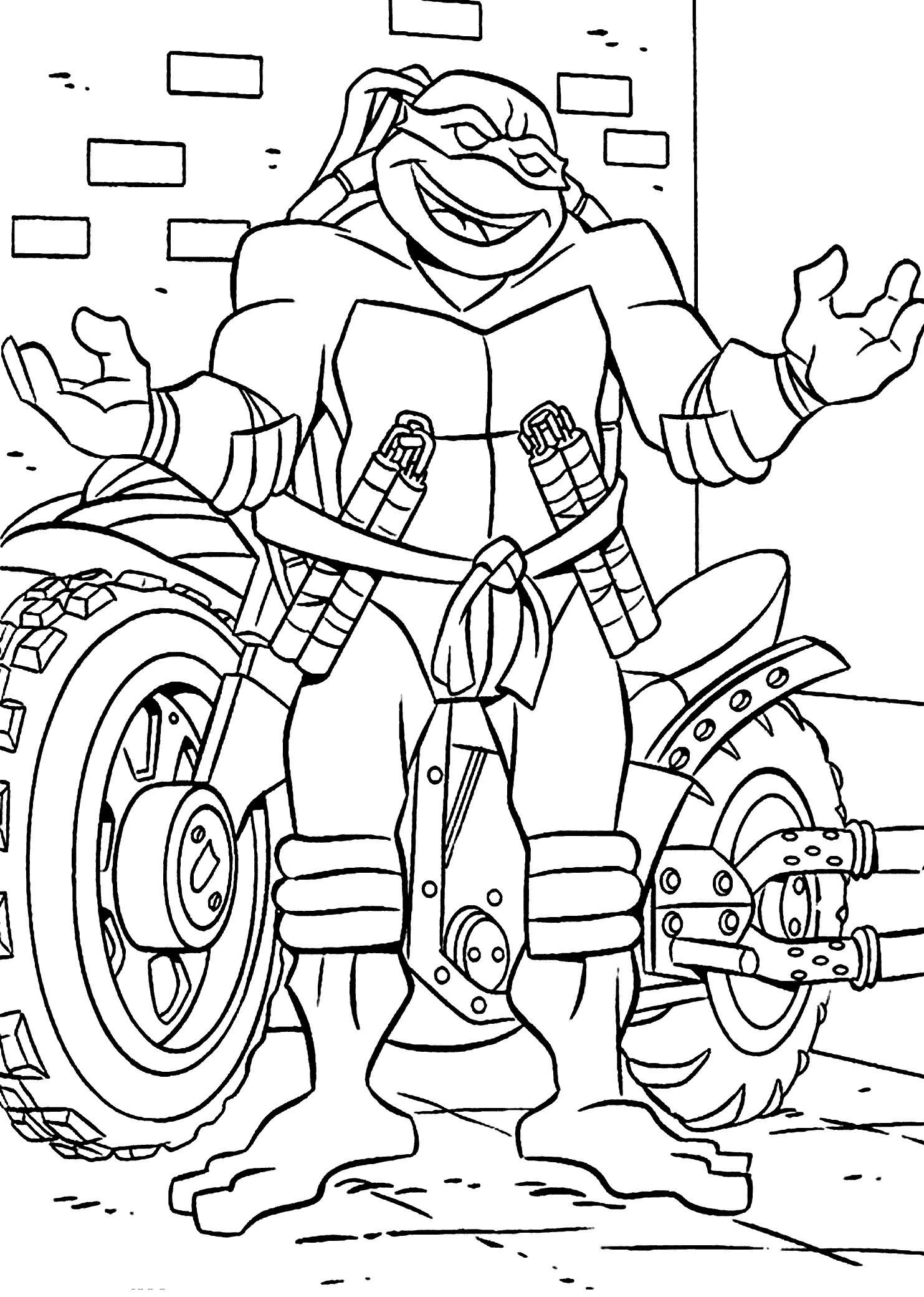 TMNT Ninja Coloring Pages Free Printable 38