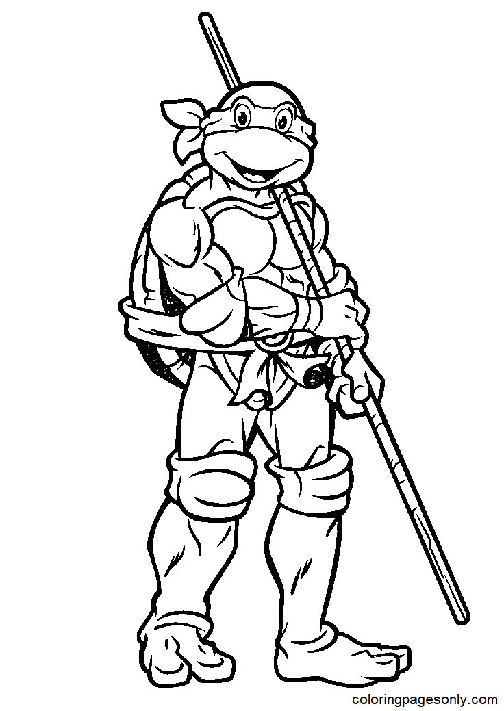 TMNT Ninja Coloring Pages Free Printable 40