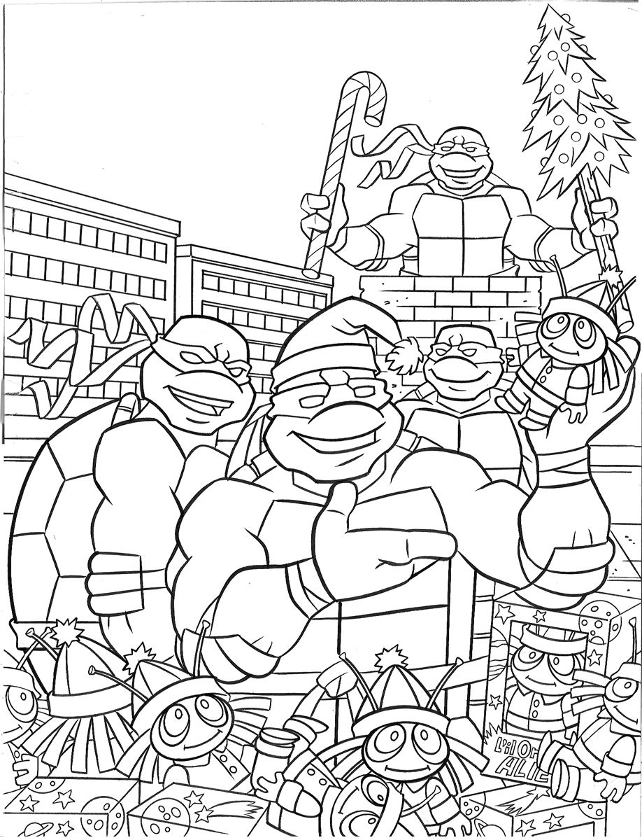 TMNT Ninja Coloring Pages Free Printable 41