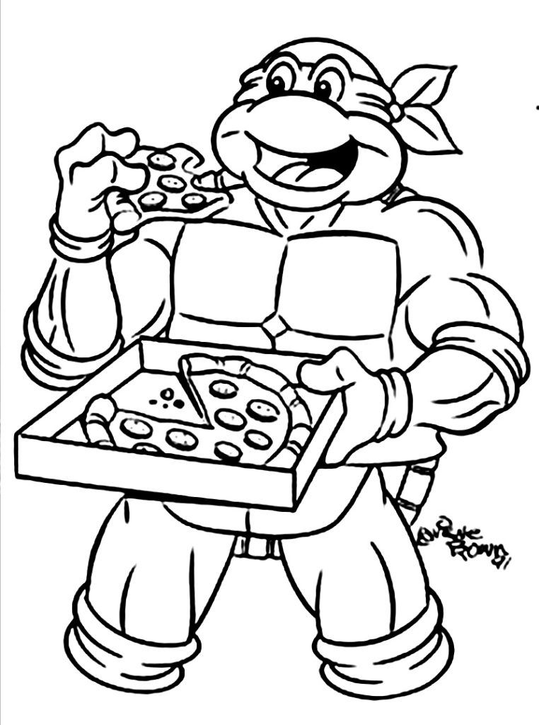 TMNT Ninja Coloring Pages Free Printable 43