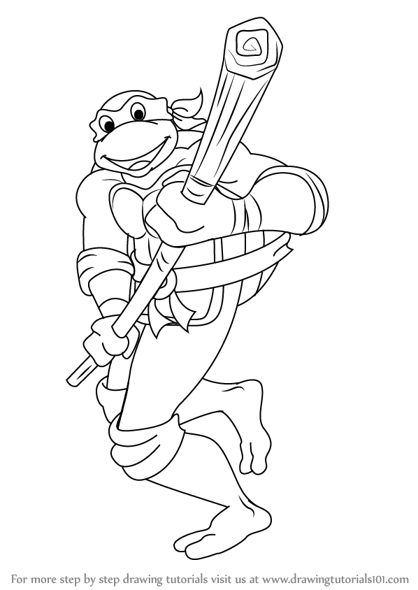 TMNT Ninja Coloring Pages Free Printable 44