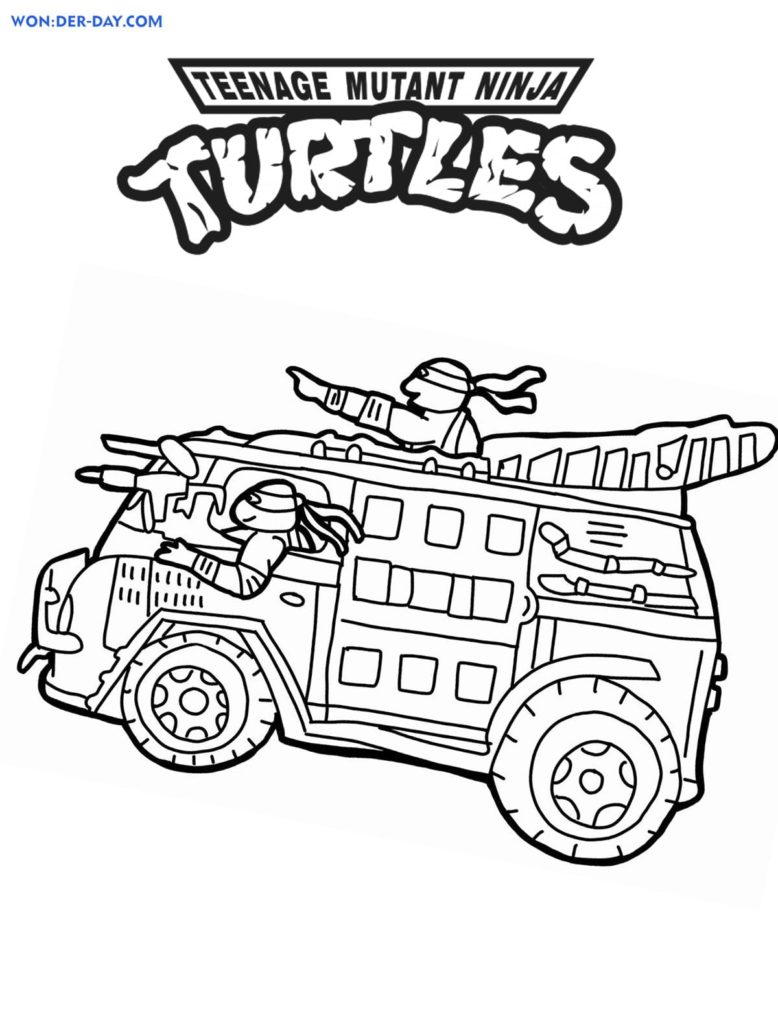 TMNT Ninja Coloring Pages Free Printable 45