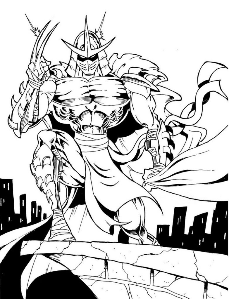 TMNT Ninja Coloring Pages Free Printable 47