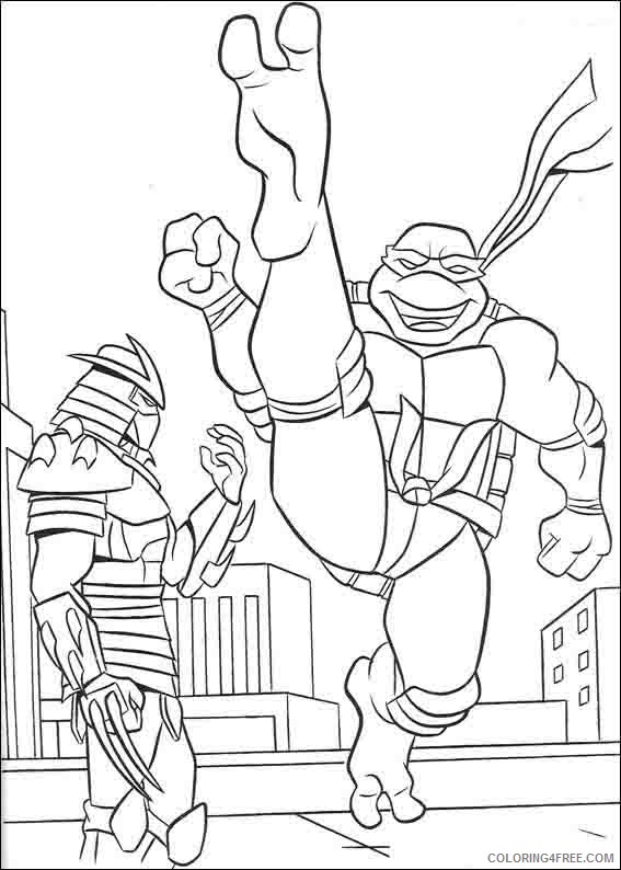 TMNT Ninja Coloring Pages Free Printable 49