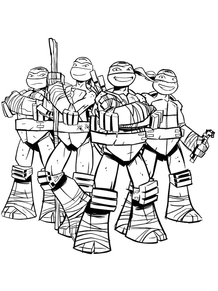 TMNT Ninja Coloring Pages Free Printable 54