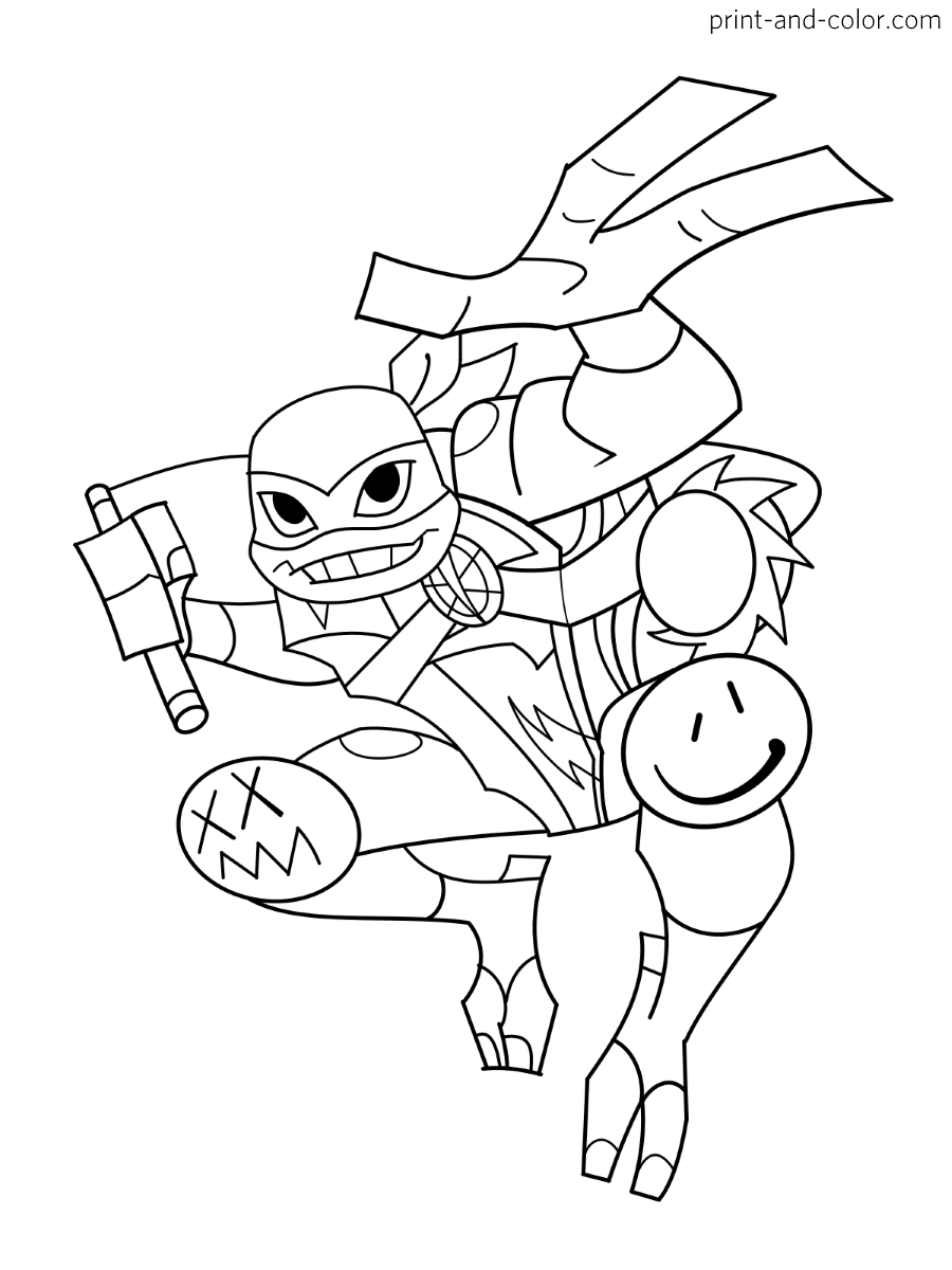 TMNT Ninja Coloring Pages Free Printable 6