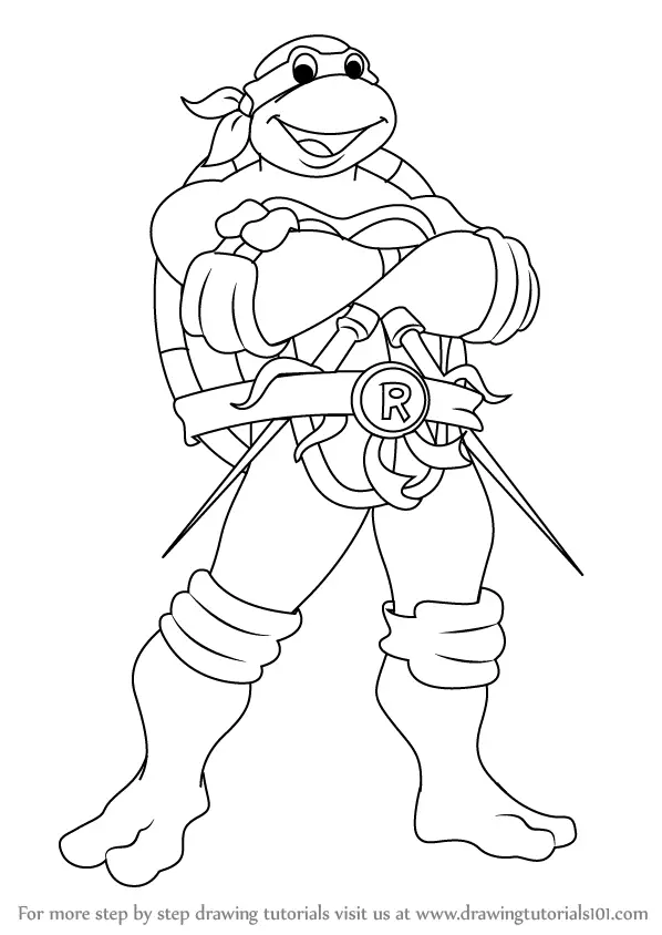 TMNT Ninja Coloring Pages Free Printable 61