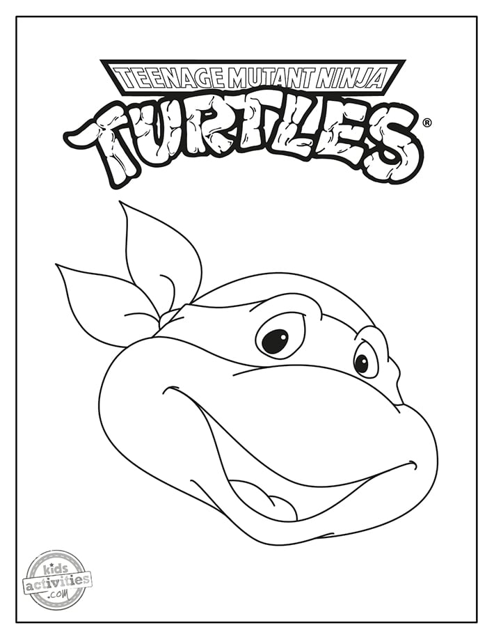 TMNT Ninja Coloring Pages Free Printable 70