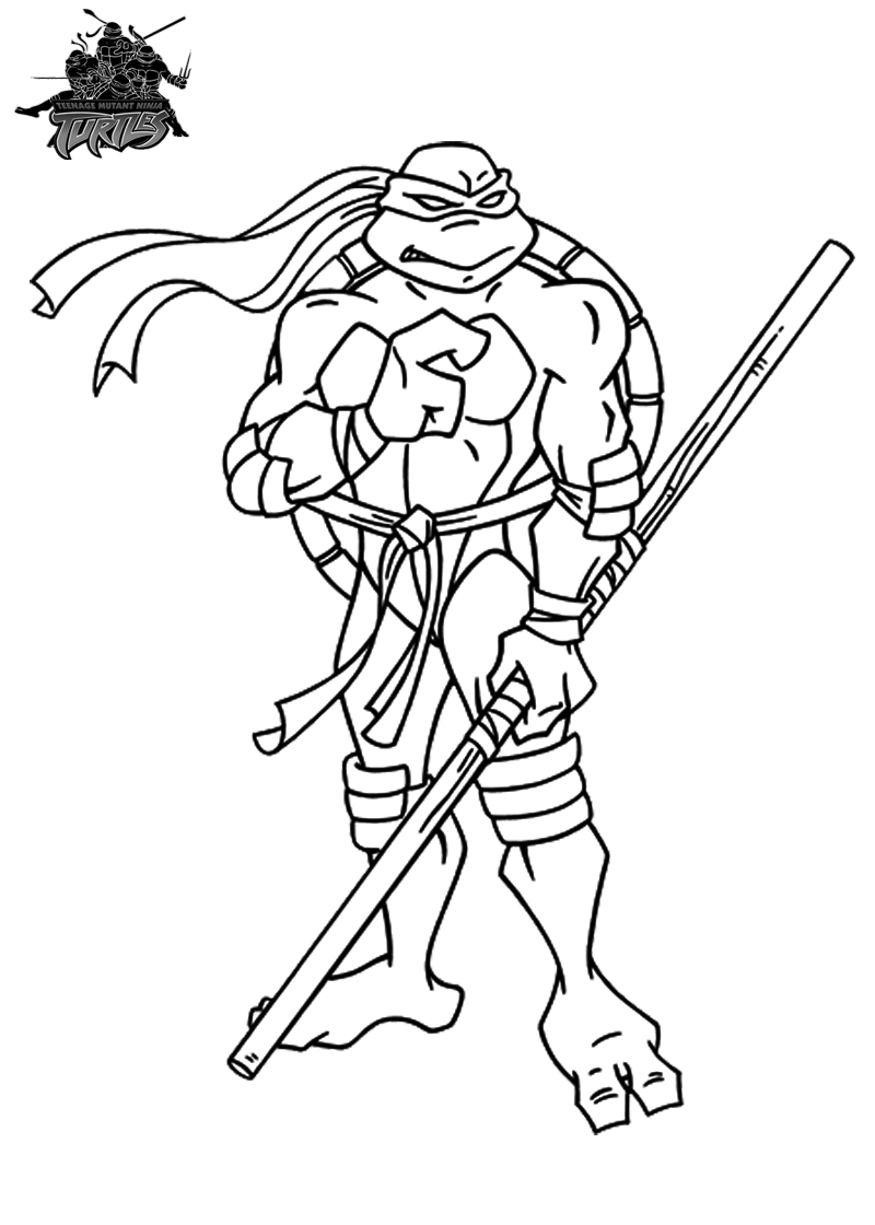 TMNT Ninja Coloring Pages Free Printable 71