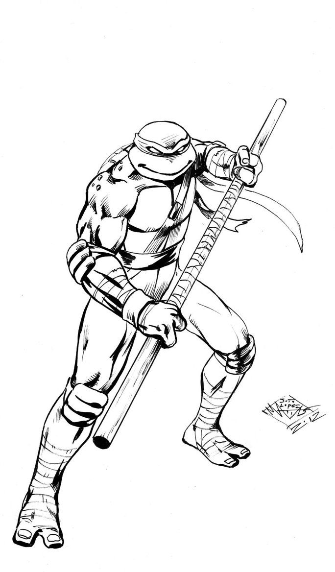 TMNT Ninja Coloring Pages Free Printable 74