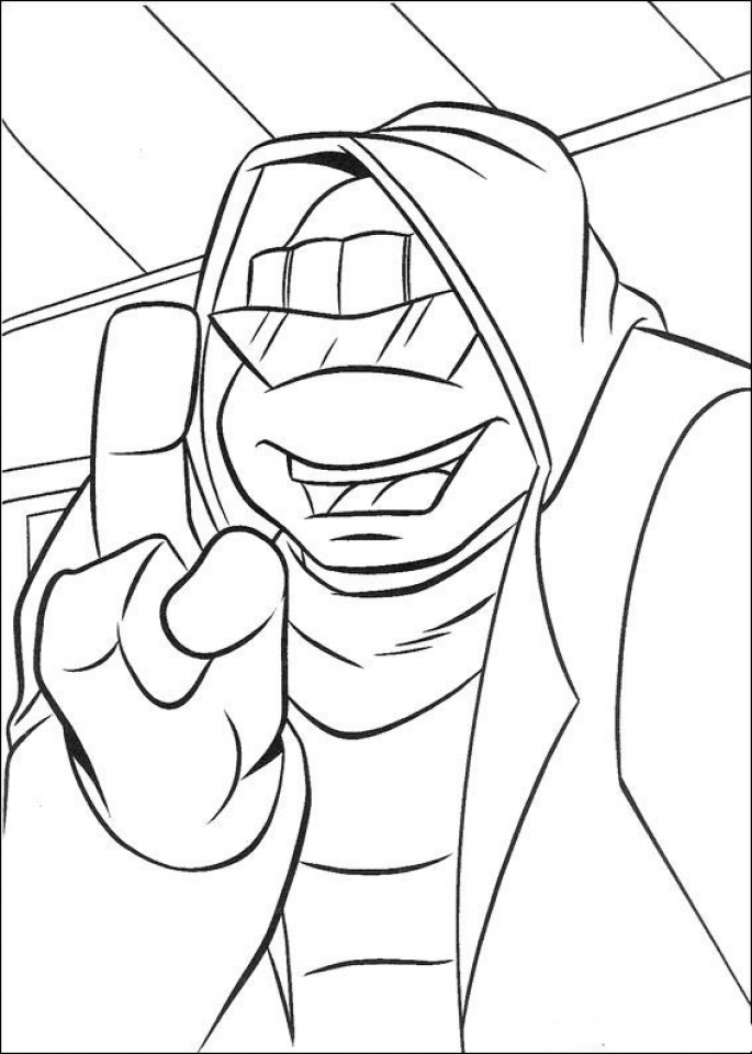 TMNT Ninja Coloring Pages Free Printable 76