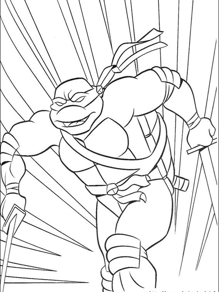 TMNT Ninja Coloring Pages Free Printable 83