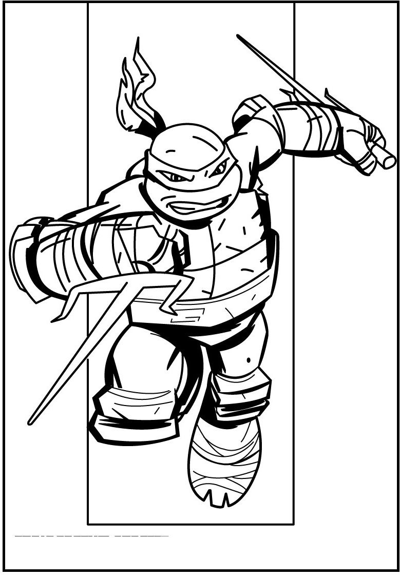 TMNT Ninja Coloring Pages Free Printable 85