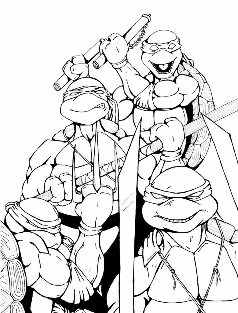 TMNT Ninja Coloring Pages Free Printable 94