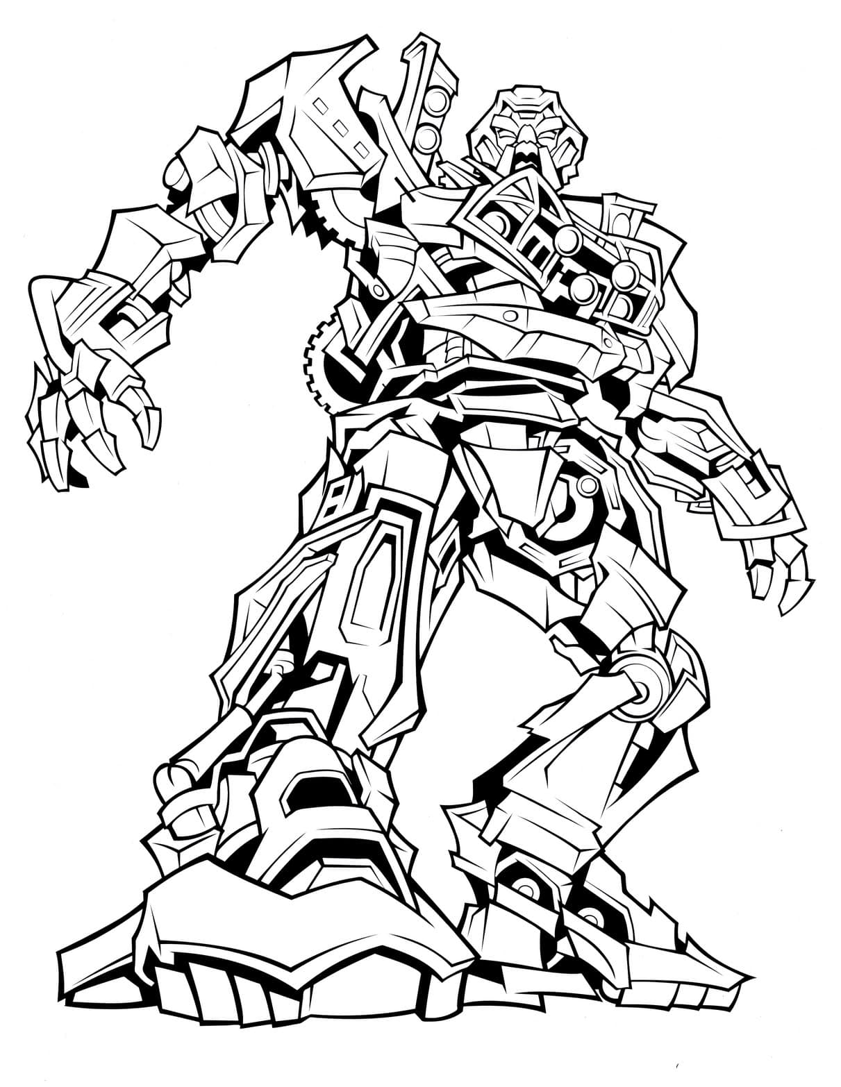 Transformers Coloring Pages Free Printable 1