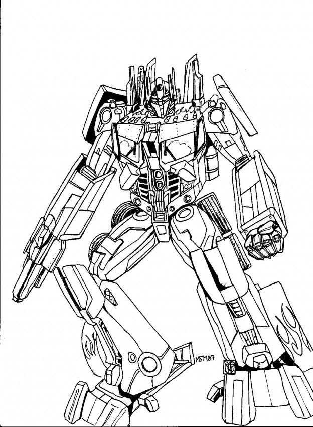 Transformers Coloring Pages Free Printable 107