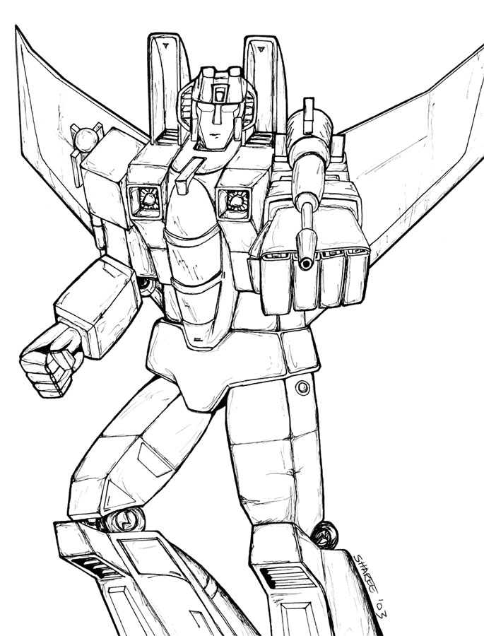 Transformers Coloring Pages Free Printable 111