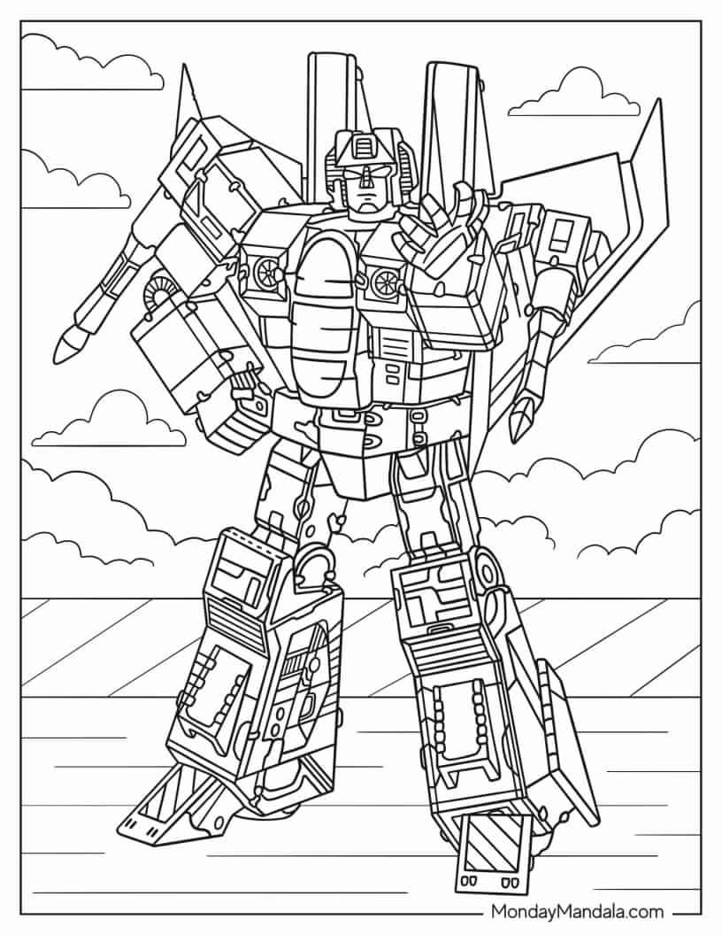 Transformers Coloring Pages Free Printable 113