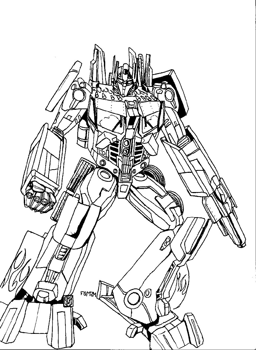 Transformers Coloring Pages Free Printable 119