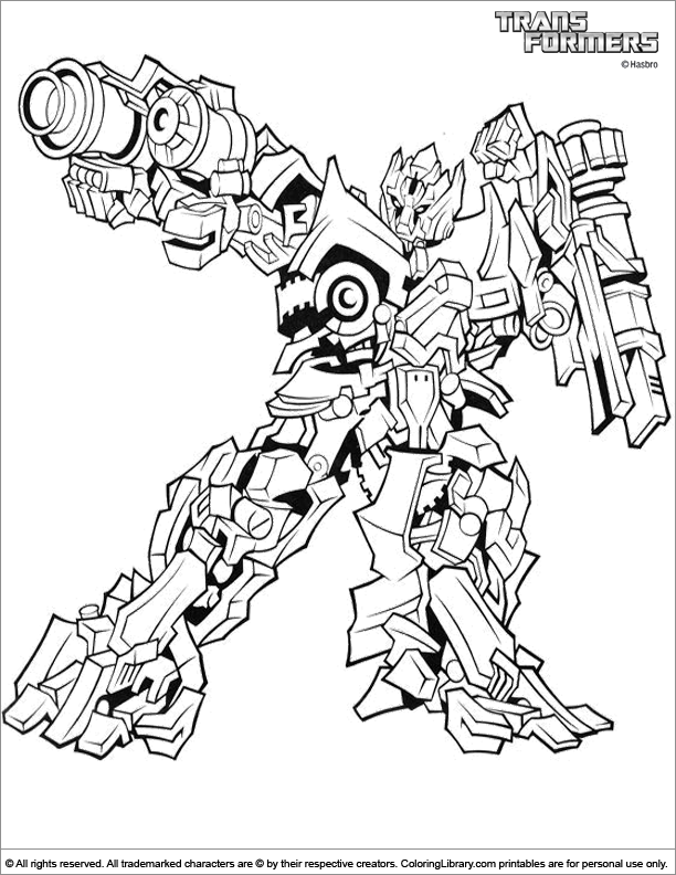 Transformers Coloring Pages Free Printable 12